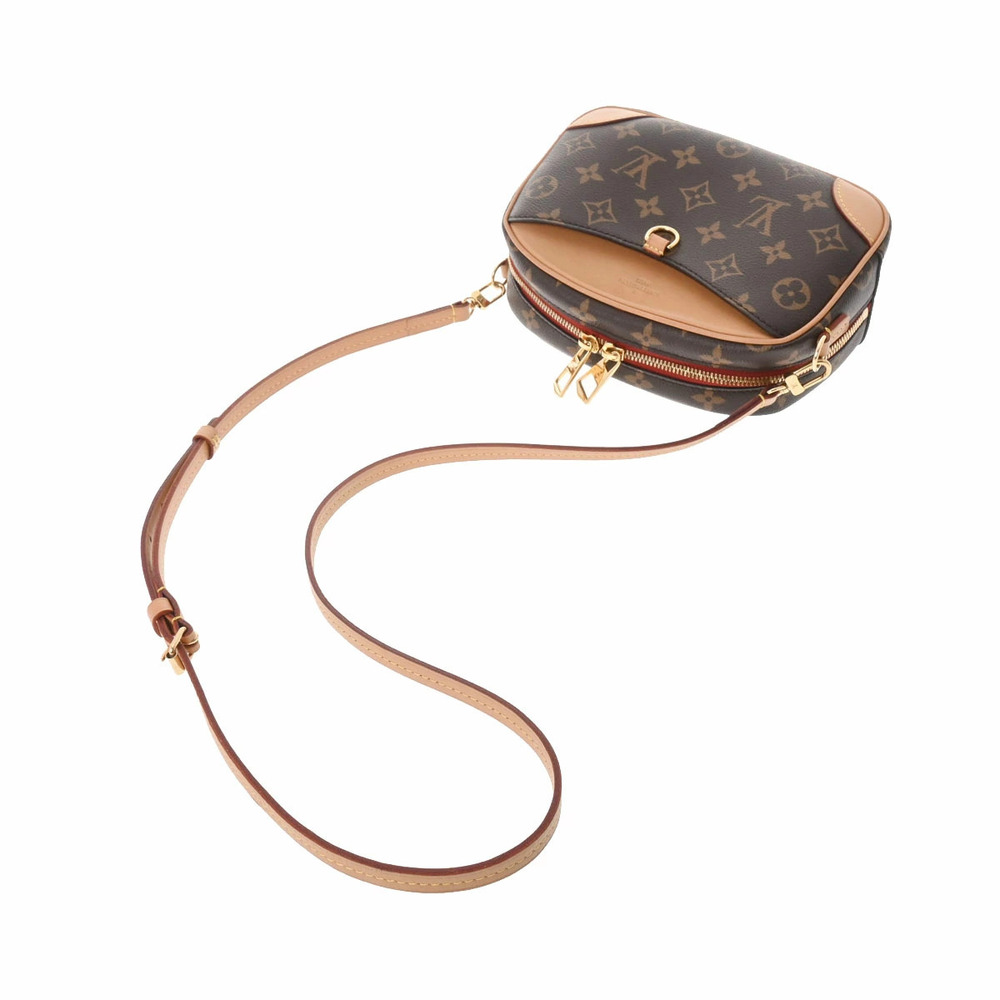 LOUIS VUITTON Monogram Deauville Brown Canvas Shoulder Bag - Picture 3 of 11